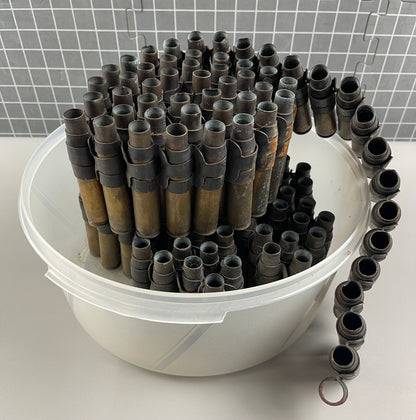 WWII 50 CALIBER BLANK MACHINE GUN AMMO SHELLS RARE