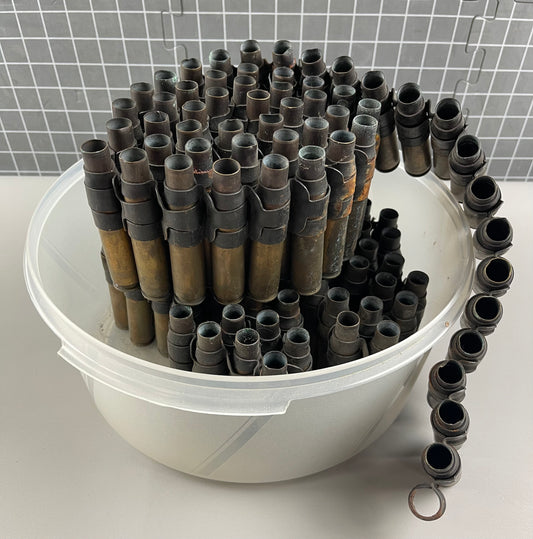 WWII 50 CALIBER BLANK MACHINE GUN AMMO SHELLS RARE